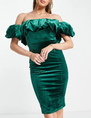 Rochie scurta Saint Genies, verde Verde