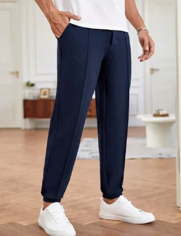 Pantaloni SHEIN, bleumarin Albastru