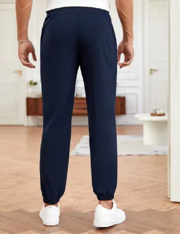 Pantaloni SHEIN, bleumarin Albastru