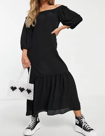 Rochie medie ASOS, negru Negru