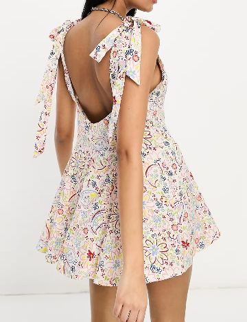 Rochie scurta ASOS, floral print