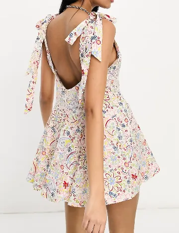 Rochie scurta ASOS, floral print Floral print