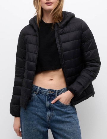 Geaca Pull&Bear, negru