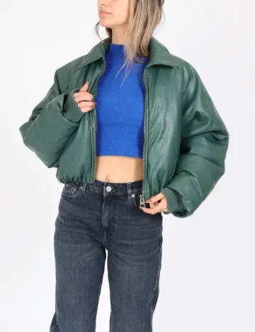 Geaca Pull&Bear, verde Verde