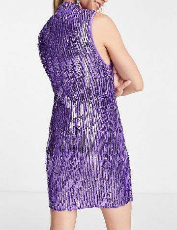 Rochie scurta ASOS, mov