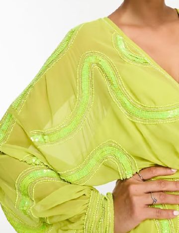 Rochie scurta ASOS, verde