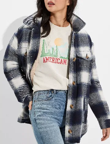 Jacheta American Eagle, albastru Albastru