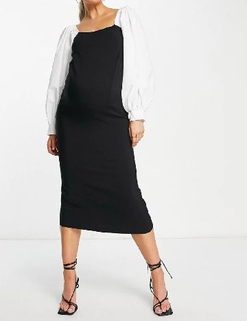 Rochie medie Asos Maternity, negru