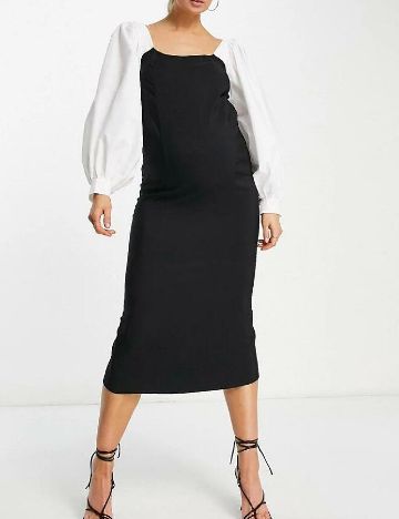 Rochie medie Asos Maternity, negru