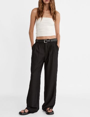 Pantaloni Stradivarius, negru