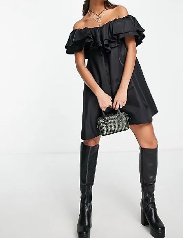 Rochie scurta Something New, negru