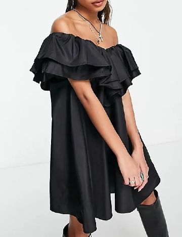 Rochie scurta Something New, negru