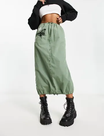 Fusta ASOS, verde Verde