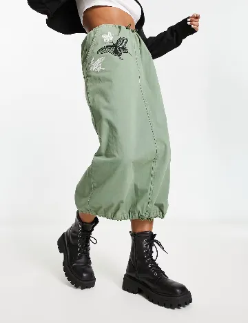 Fusta ASOS, verde Verde
