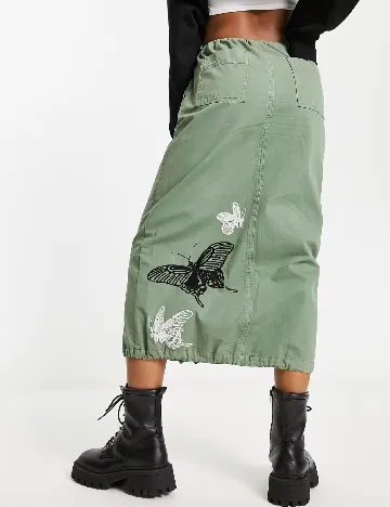 Fusta ASOS, verde Verde
