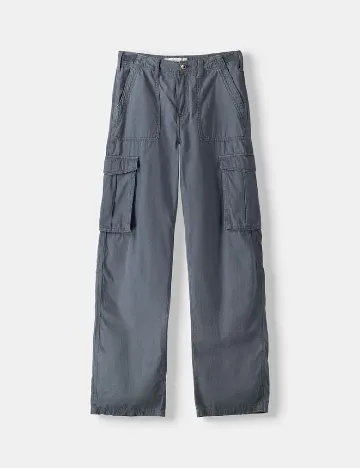 Pantaloni Bershka, gri Gri