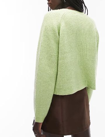 Cardigan Top Shop, verde