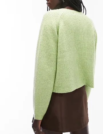 Cardigan Top Shop, verde Verde