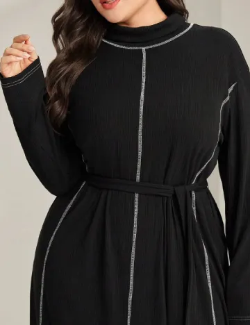 Rochie medie SHEIN CURVE, negru Negru