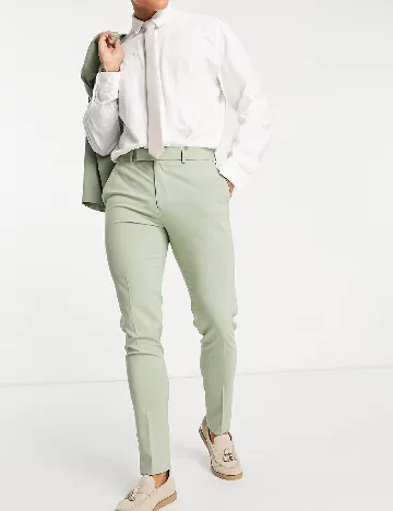 Pantaloni ASOS, verde Verde