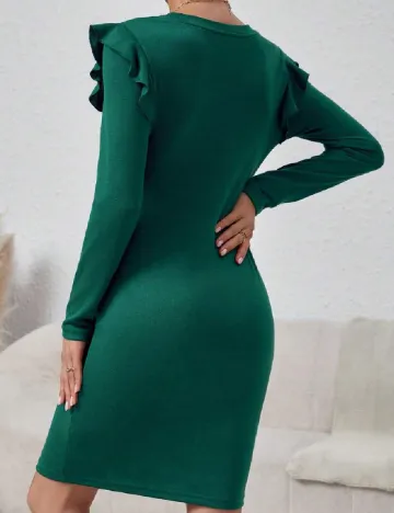 Rochie scurta SHEIN Maternity, verde Verde