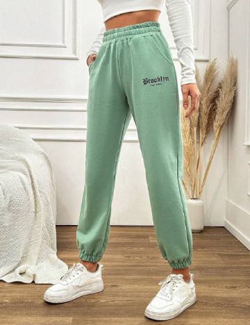 Pantaloni SHEIN, verde