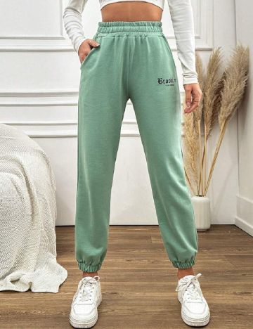 Pantaloni SHEIN, verde