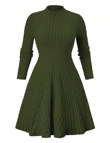 Rochie scurta SHEIN CURVE, verde