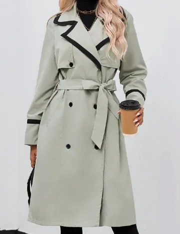 Trench SHEIN, verde Verde