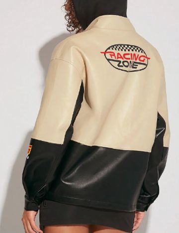 Jacheta SHEIN, crem/negru