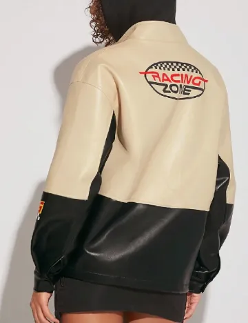 Jacheta SHEIN, crem/negru Crem