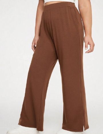 Pantaloni SHEIN CURVE, maro