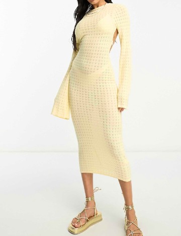 Rochie medie 4TH&Reckless, galben