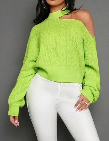 Pulover SHEIN, verde