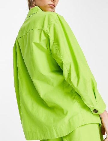 Camasa Oversize Top Shop, verde