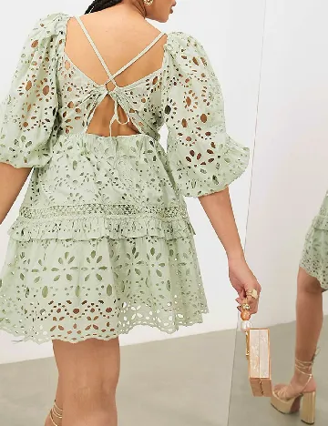 Rochie scurta ASOS Curve, verde Verde