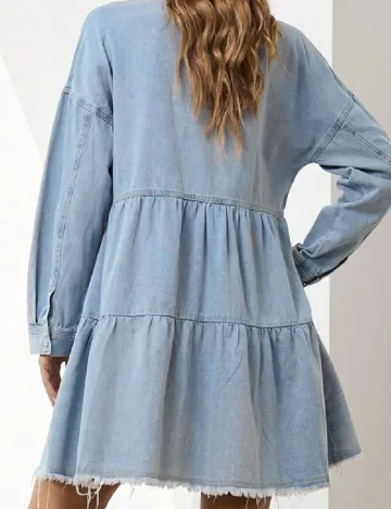 Rochie scurta SHEIN, bleu Albastru