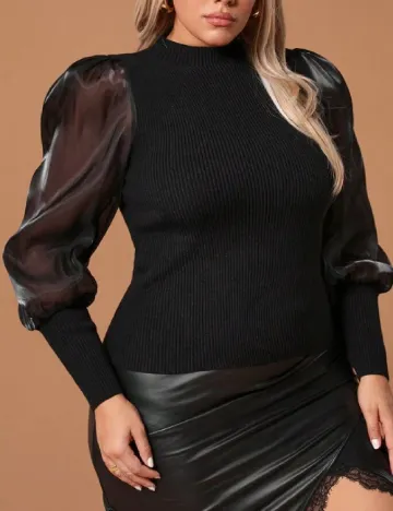 Bluza SHEIN CURVE, negru Negru