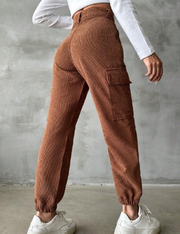 Pantaloni SHEIN, maro