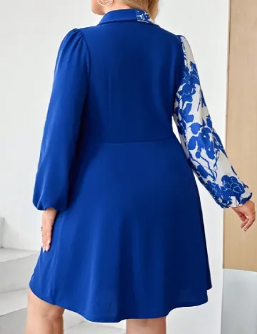 Rochie scurta SHEIN CURVE, albastru Albastru