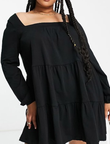 Rochie scurta ASOS Curve, negru