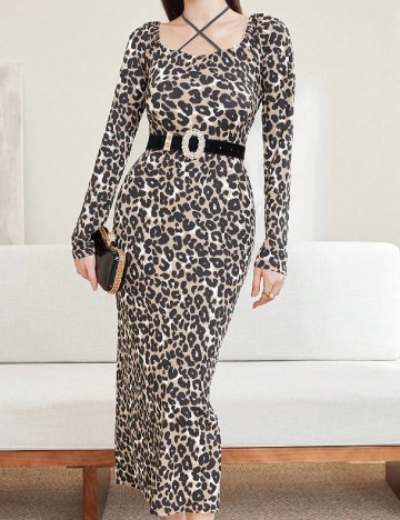 Rochie lunga SHEIN, animal print