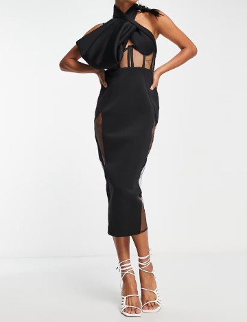 Rochie medie ASOS, negru