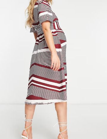 Rochie medie Asos Maternity, rosu