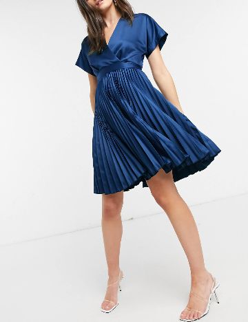 Rochie scurta Closet London, bleumarin