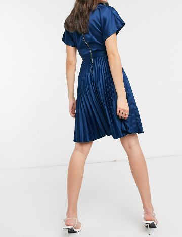 Rochie scurta Closet London, bleumarin