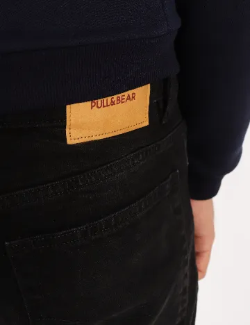 Blugi Pull&Bear, negru Negru