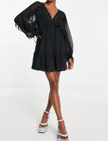 Rochie scurta ASOS, negru Negru