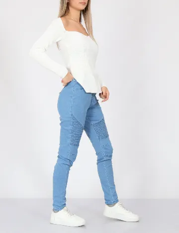 Pantaloni SHEIN, albastru Albastru