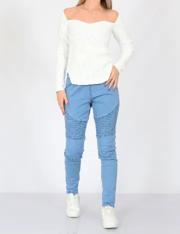 Pantaloni SHEIN, albastru Albastru